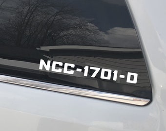 Trekkie gift NCC | fleet Star academy | Boldly Go Where no man has gone before | Car decal in multiple colors Trek through the Stars