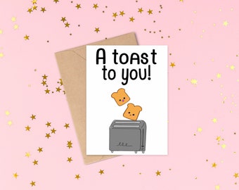 Toaster Pun Card - Etsy
