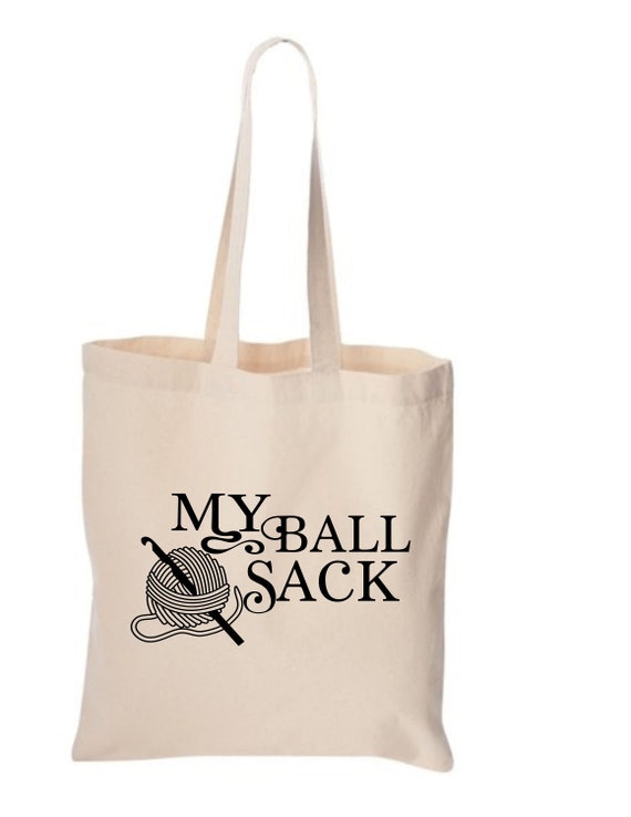My Ball Sack Crochet Project Bag Crochet Bag Crochet Etsy