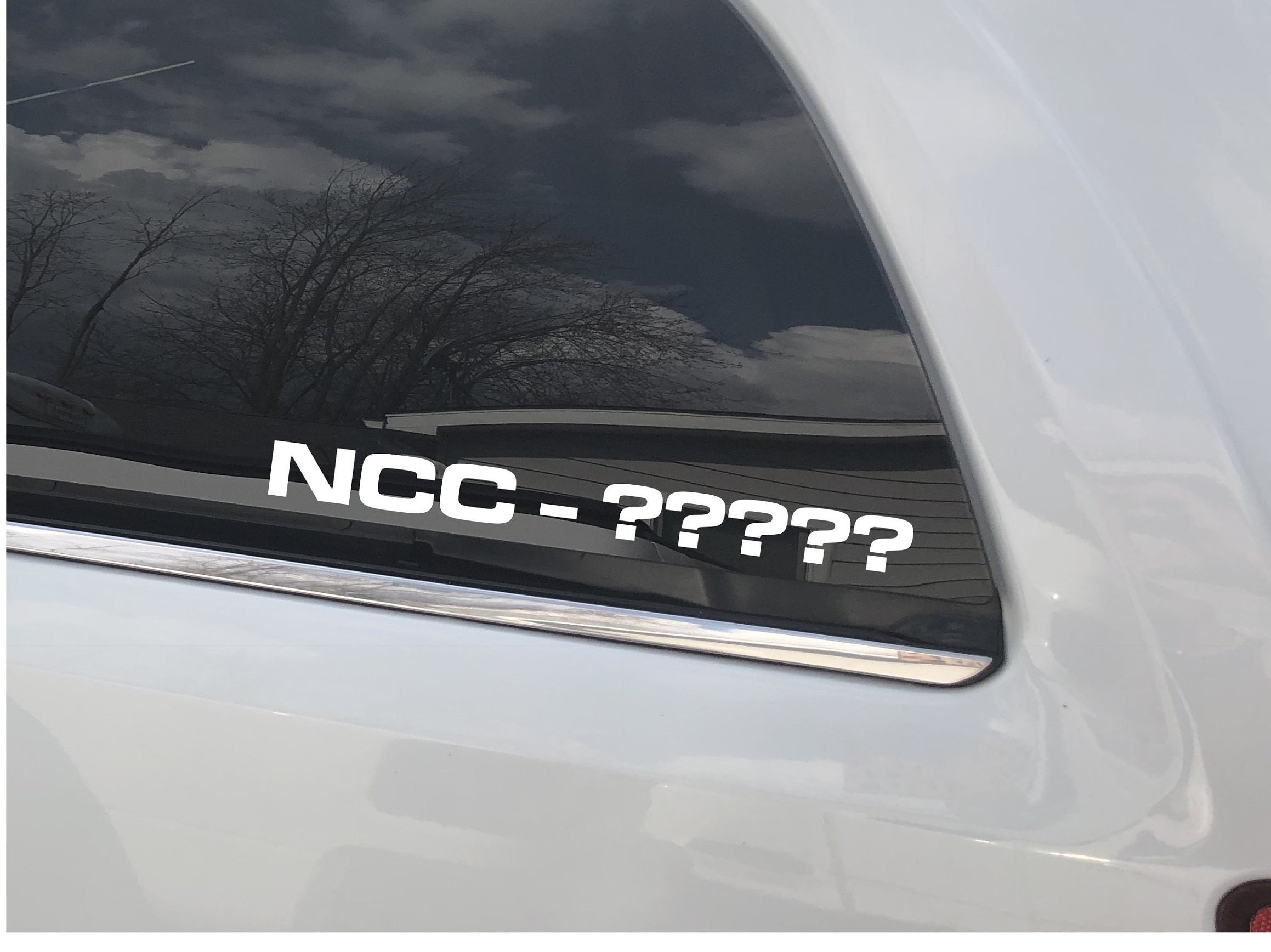 Custom Trekkie Decal Personalize your USS or NCC decal Makes a unique gift for the ones who Trek through the star (s)