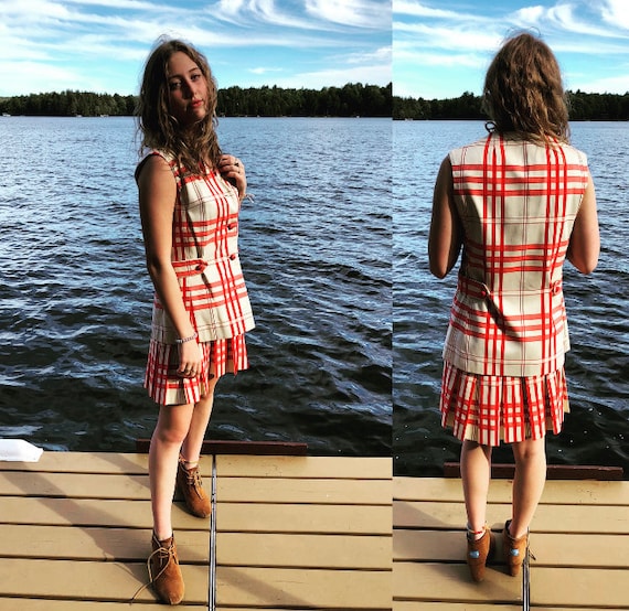 Checkered two piece