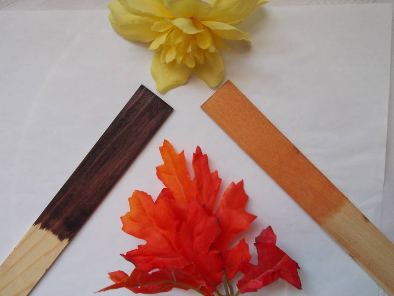 Christmas Trees Small DIY Wood Decorations Set of Four