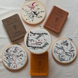 Mordor Map Embroidery Pattern PDF, Lord of the Rings Map Section image 2