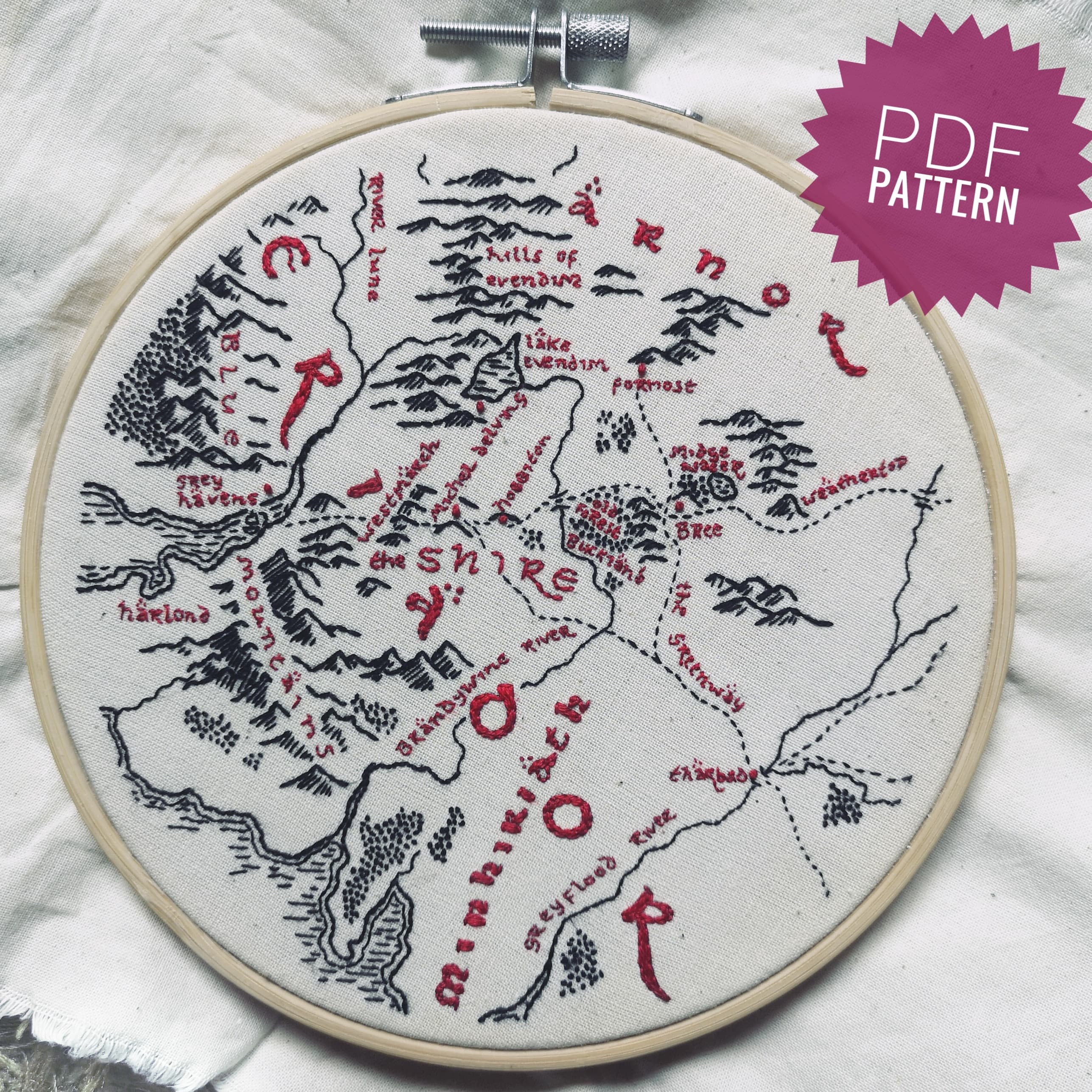 LOTR the Fellowship of the Ring III Cross Stitch Pattern Pdf 