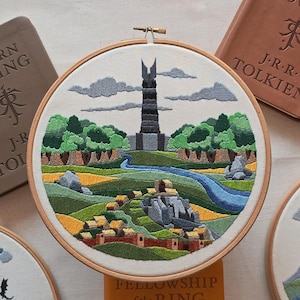 Isengard & Rohan Stained Glass Embroidery Pattern PDF