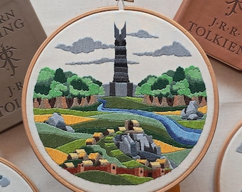 Isengard & Rohan Stained Glass Embroidery Pattern PDF