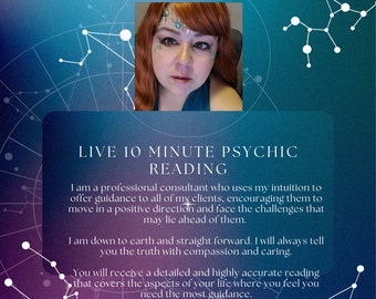 10 Min Accurate Psychic Reading, Clairvoyant Guidance
