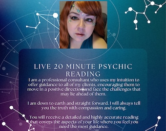 Live, 20 Minute, Psychic, By Phone, Psychic Love Reading, Career, Pet Psychic, Past Lives, Rune, Tarot