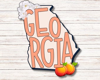 Georgia Sticker | Vinyl Sticker | Water Resistant | Weatherproof