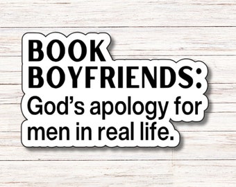 Book Boyfriends Sticker | Vinyl Sticker | Water Resistant | Weatherproof