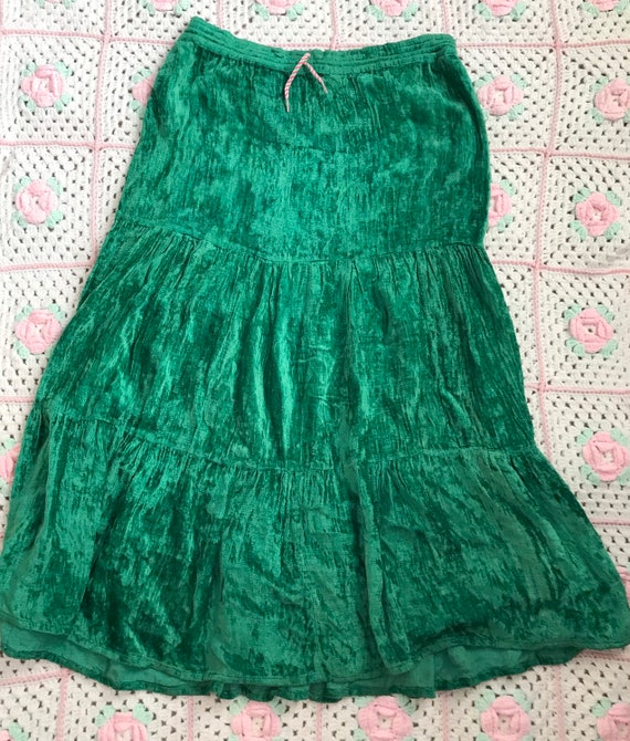 1970s hippie maxi skirt