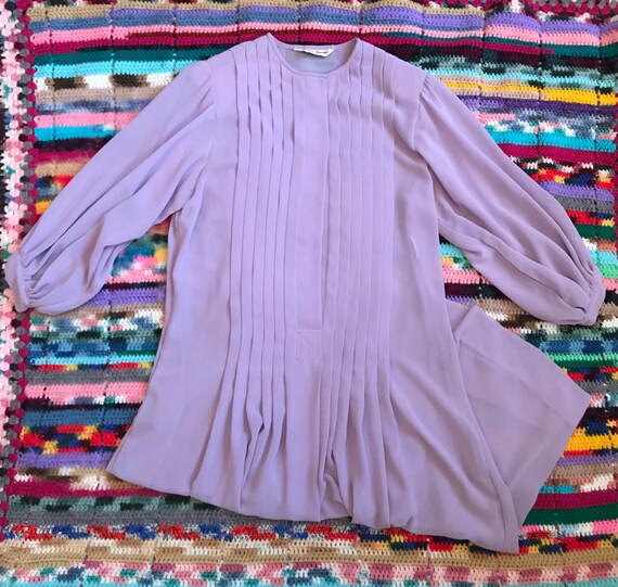 1980s lilac Albert nipon dress
