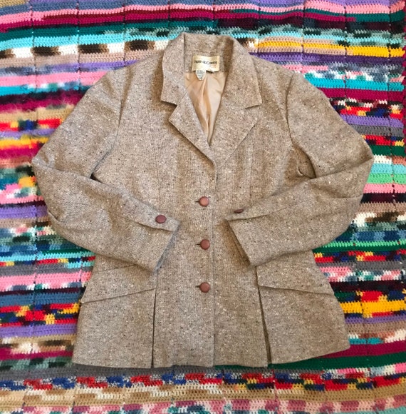 1980s tweed blazer