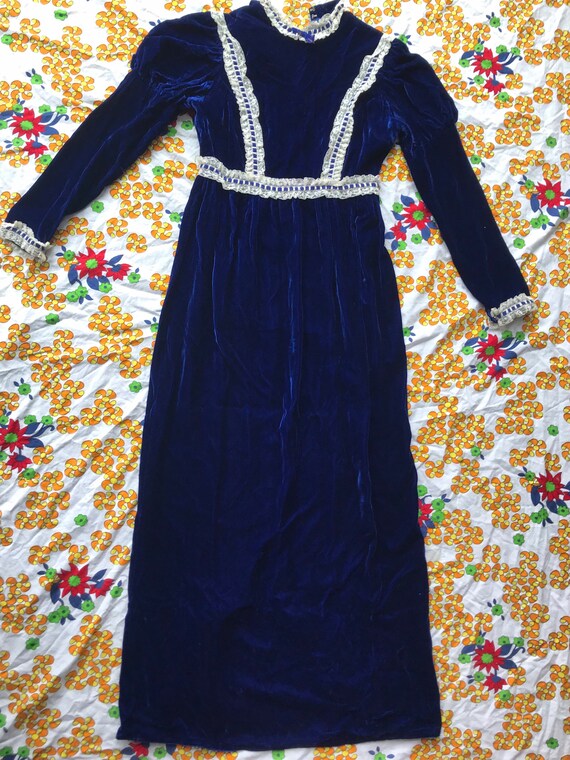Homemade 1960s velvet dress