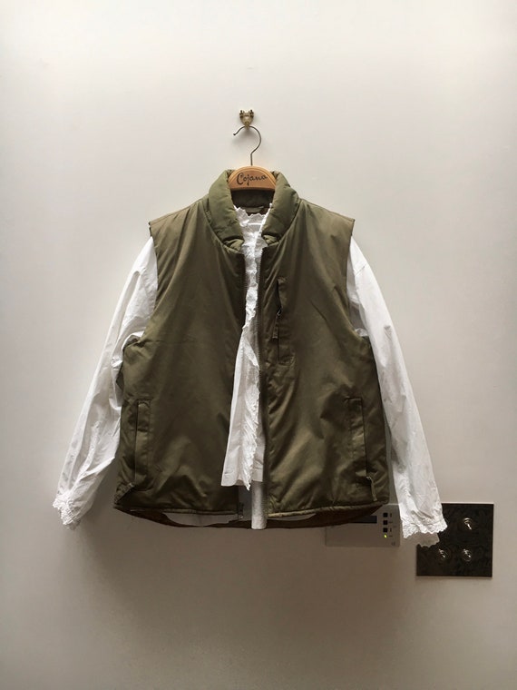 Vintage 90s Calvin Klein khaki puffed vest