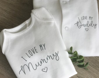 i love my daddy sleepsuit