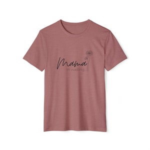 Mama in waiting tee infertility gift rainbow baby Recycled Organic TShirt
