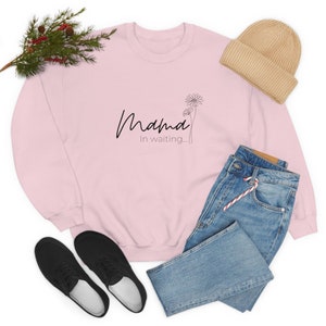 Mama in waiting sweatshirt infertility gift rainbow baby