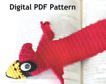 Cardinal Crocheted Bookmark PDF Pattern | Instant Download | DIY Make Your Own | Book Lover Gift | Printable Pattern | Go Cyclones