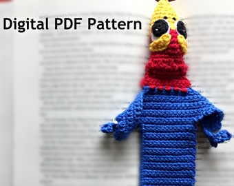 Jayhawk Crocheted Bookmark PDF Pattern | Instant Download | DIY | Book Lover Pattern | Make Your Own | For The Love Of Jayhawks
