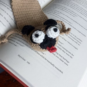 The Ugly Pugly Crocheted Bookmark PDF Pattern Crochet Pug Pattern Instant Download DIY Book Lover Pattern Make Your Own Bookmarks image 5
