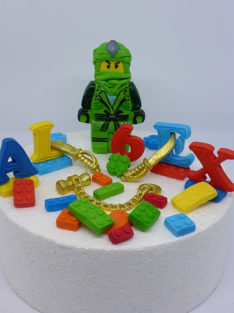 Lego Ninjago Lloyd Edible Birthday Cake Topper Decoration Etsy Lego Ninjago Lloyd Edible Birthday Cake Topper Decoration Etsy