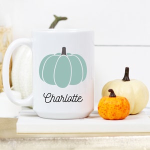 Pumpkin Fall Coffee Mug, Fall Hot Chocolate Mug, Autumn Decor, Cute Coffee Mug, Farm House Decor, Gifts for Fall, Pumpkin Mug, Gift for Her 15 oz Ceramic Mug