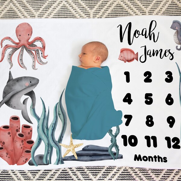 Ocean Baby Blanket Etsy
