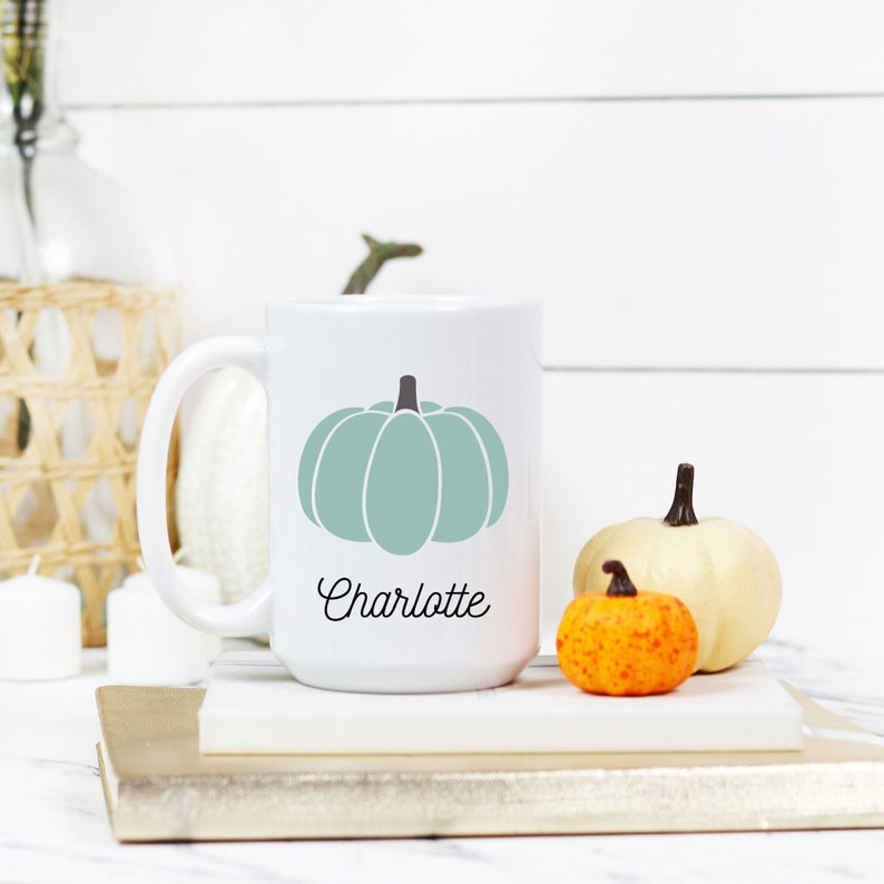 Pumpkin Fall Coffee Mug, Fall Hot Chocolate Mug, Autumn Decor, Cute Coffee Mug, Farm House Decor, Gifts for Fall, Pumpkin Mug, Gift for Her 15 oz Ceramic Mug