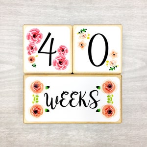 Baby Girl, Baby Age Blocks, Baby Milestone Blocks, Baby Photo Props, Monthly Baby Blocks, Baby Accessories, Baby Gift, Nursery Decor, Shower image 7