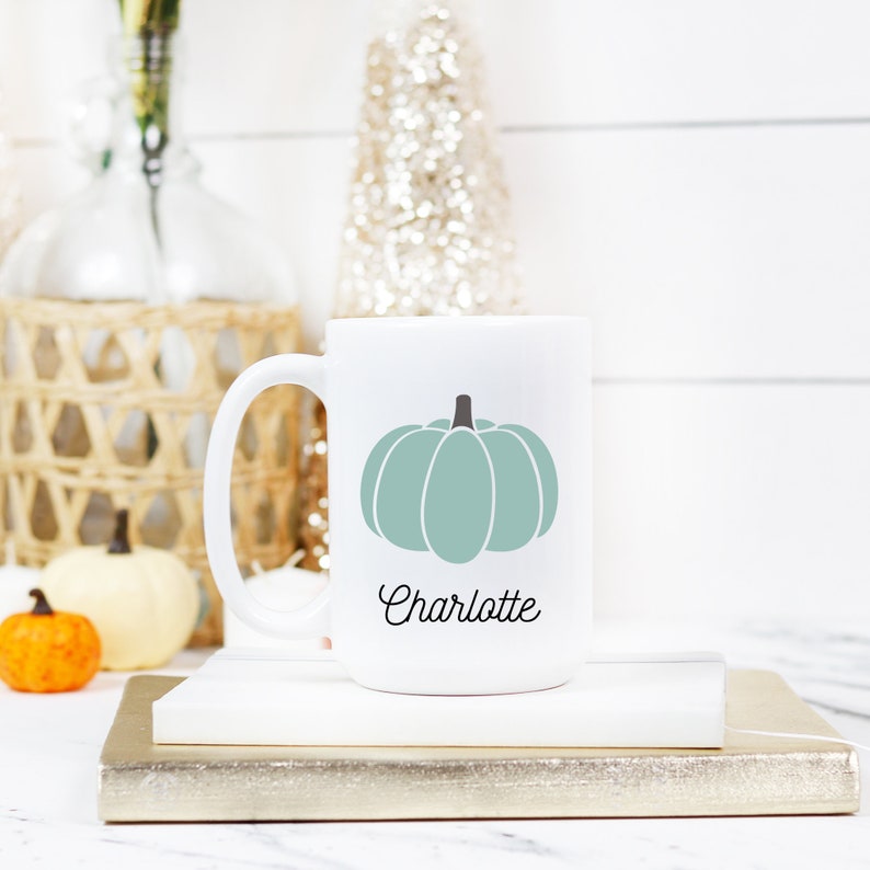 Pumpkin Fall Coffee Mug, Fall Hot Chocolate Mug, Autumn Decor, Cute Coffee Mug, Farm House Decor, Gifts for Fall, Pumpkin Mug, Gift for Her image 7