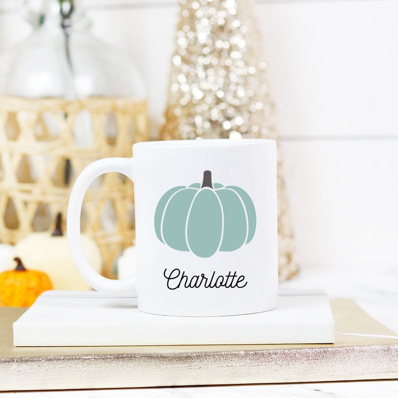 Pumpkin Fall Coffee Mug, Fall Hot Chocolate Mug, Autumn Decor, Cute Coffee Mug, Farm House Decor, Gifts for Fall, Pumpkin Mug, Gift for Her image 5