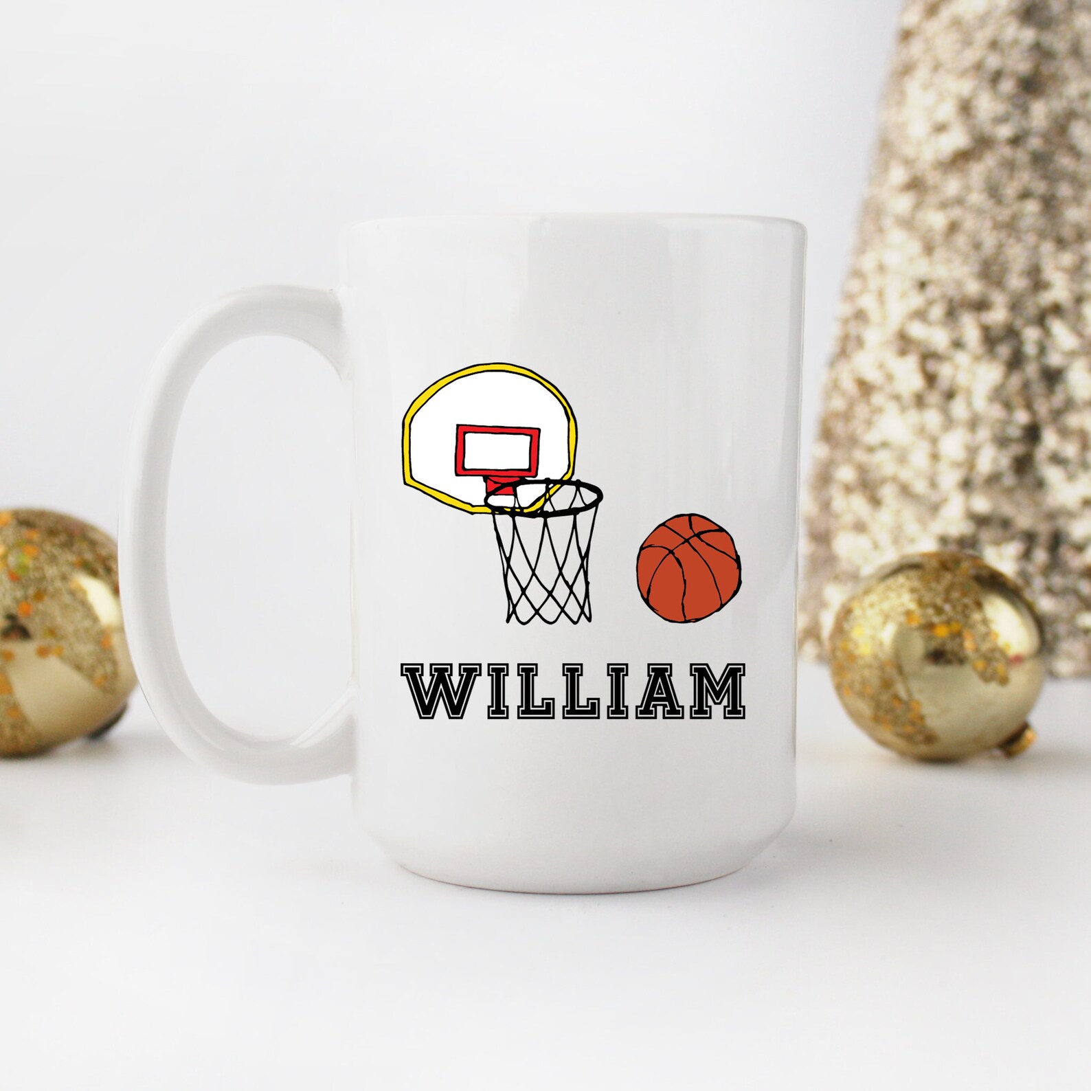 Personalized Basketball Mug Custom Boy Mug Kids Hot Etsy