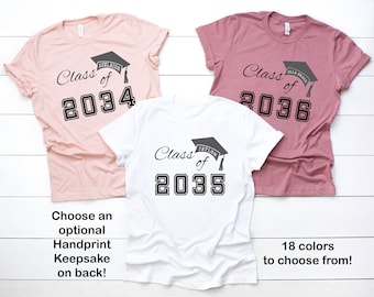 Personalized Class of 2037 Keepsake Tee, First Day of School Shirt