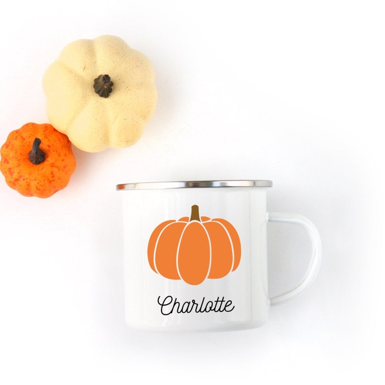 Fall Mug, Pumpkin Mug, Fall Decor, Personalized Mug, Cup, Travel Mug, Kids Hot Chocolate Mug, Hot Cocoa Mug, Gift for Kids, Kid Cup, Kid Mug 10 oz Campfire Mug