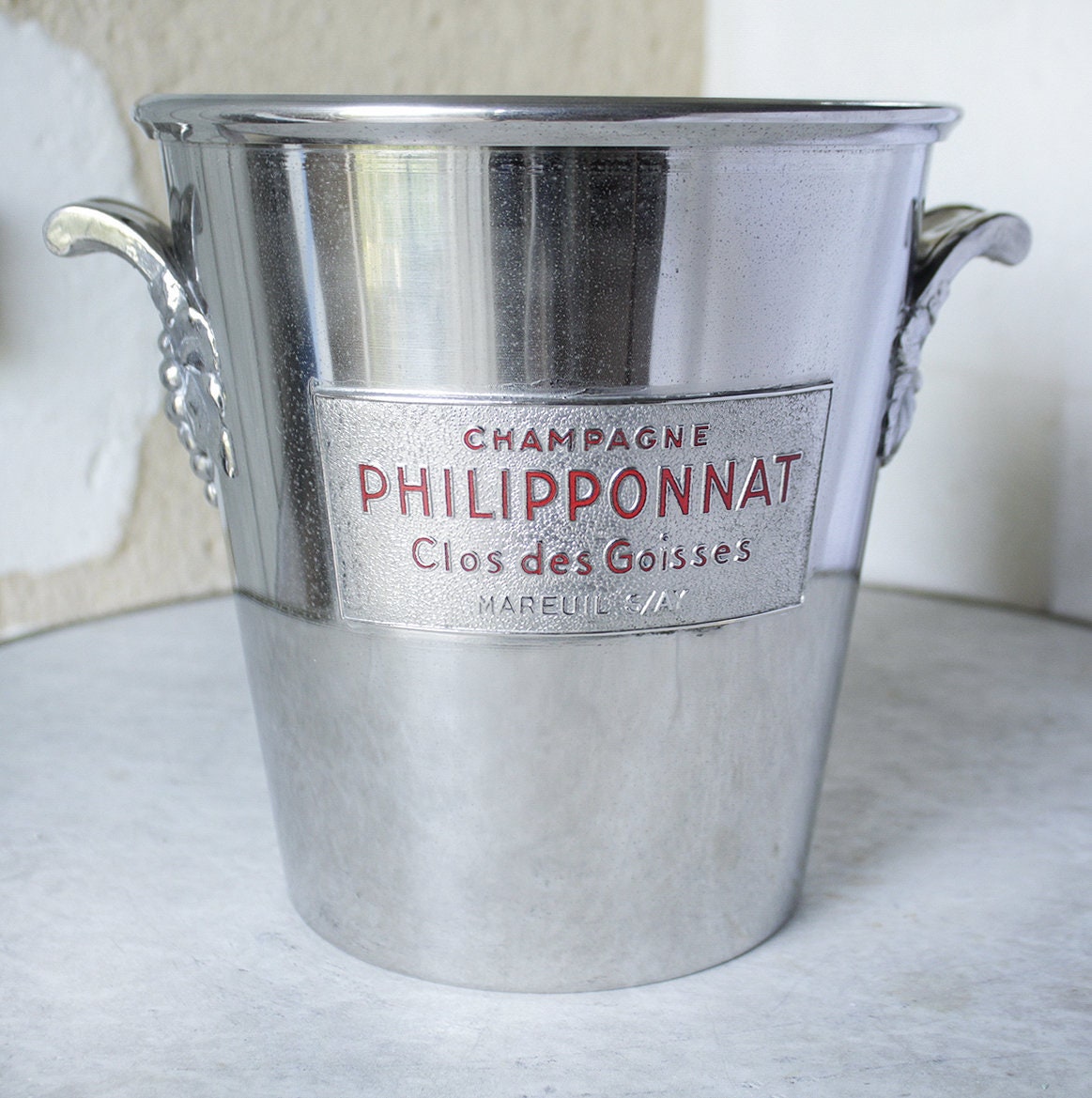 Publicité Champagne Seau-Cooler Champagne Philipponnat Clos Des Goisses