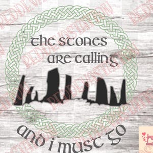 Outlander- The Stones are calling SVG