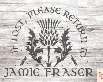 If Lost, return to Jamie Fraser SVG