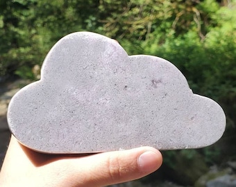 Sparkly Pink Amethyst Cloud carving, Pink Amethyst carving, high grade crystal