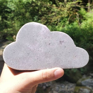 Sparkly Pink Amethyst Cloud carving, Pink Amethyst carving, high grade crystal