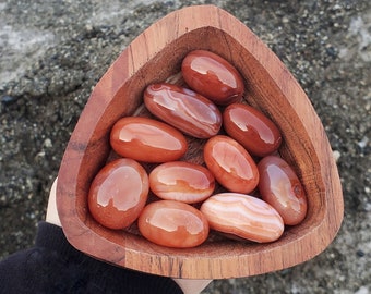 Carnelian tumble, Carnelian palms, Carnelian Crystal, Red Crystal