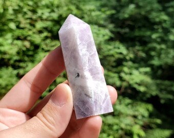 Small Kunzite point, Kunzite tower, Purple crystal, Kunzite Stone, Kunzite Specimen