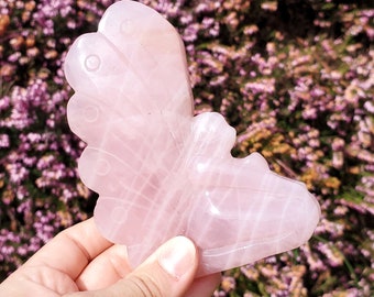 Rose Quartz Fairy Carving, Rose Quartz Carving, Fairy Carving, Collector's piece