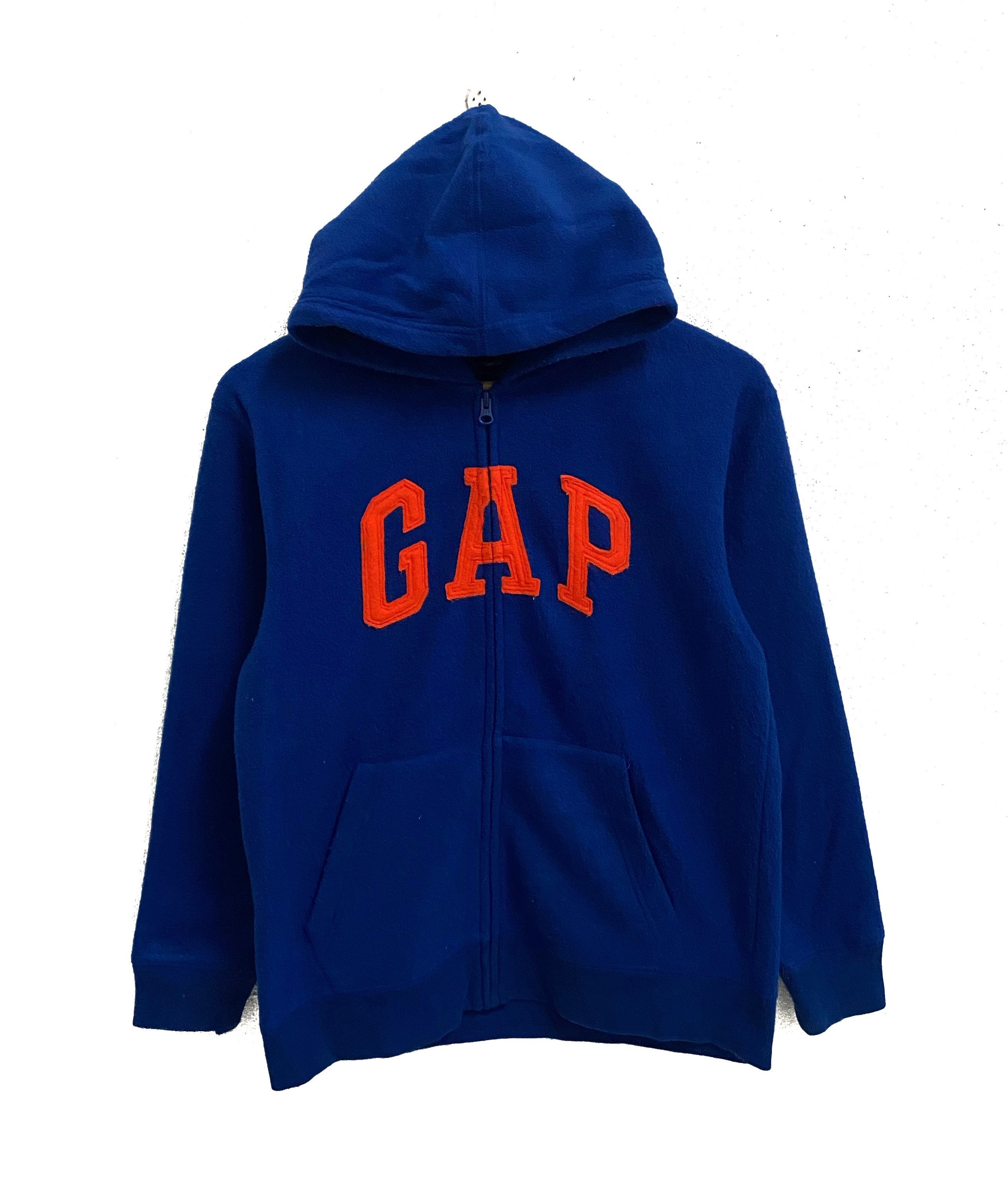 RARE GAP Big Logo Casualwear Fleece Zipper Hoodie Sweaters | Etsy