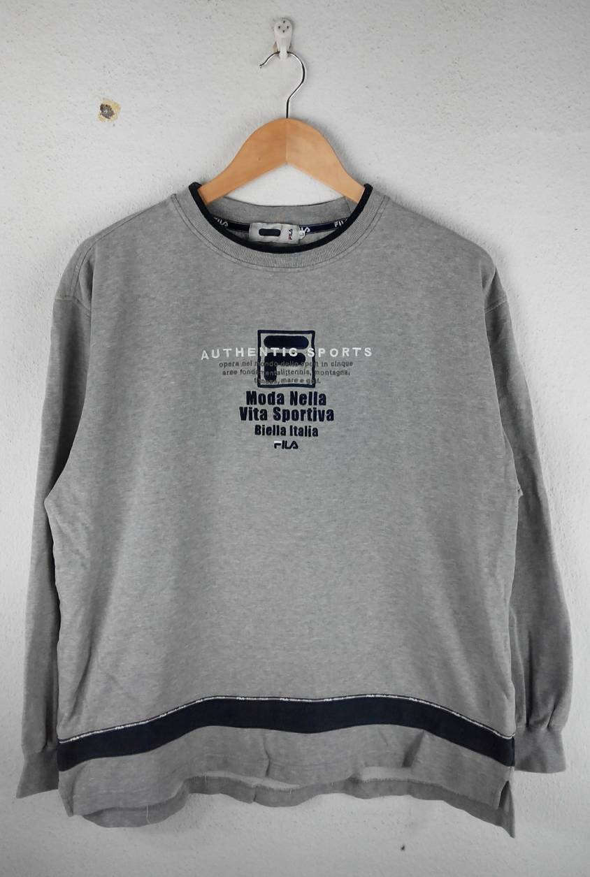RARE Fila Moda Nella Vita Sportiva Biella Italia Big Logo | Etsy