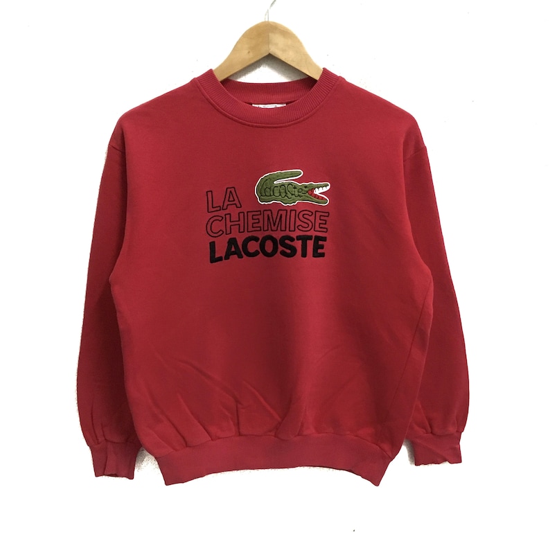 crew neck lacoste big logo