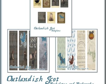 Outlandish Scot Bookmarks and Bookplates (Instant Printable Download)