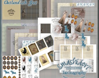 Outlandish Scot Smashidori Kit (Instant Printable Download) Traveler's Notebook/Smash Book