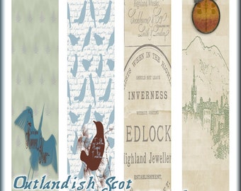 Outlandish Scot Bookmarks: Collection Two (Instant Printable Download)