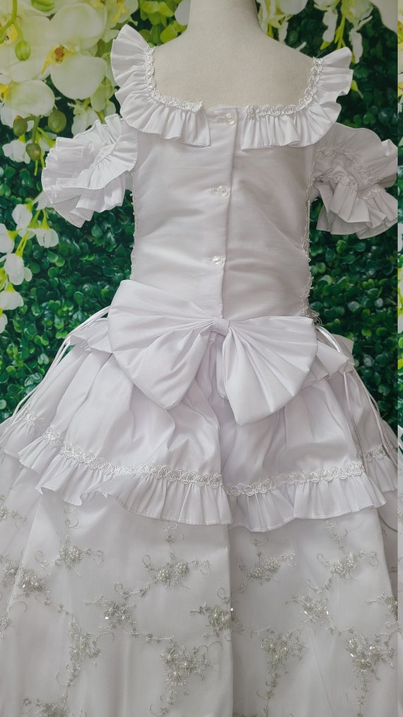 Vestido Para Primera Comunión Con Bordado Virgen De Guadalupe | Etsy  Singapore
